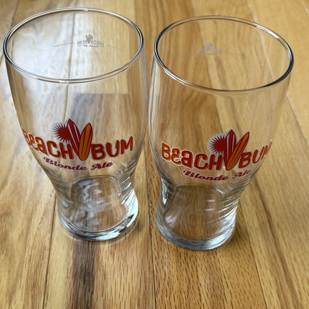 Beach Bum Blonde Ale Pint Glasses